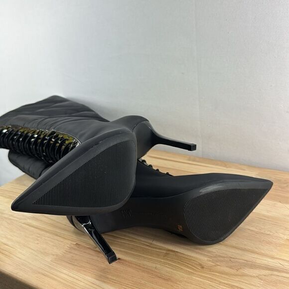 INC International Concepts Sicole Lace-Up Boots- Black- Size 8.5 M (Medium)- NIB - Picture 6 of 8